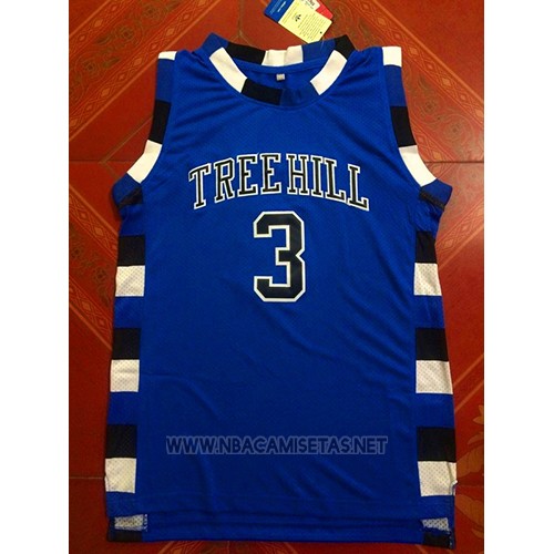 Camiseta Pelicula Tree Hill Nathan Scott NO 3 Azul